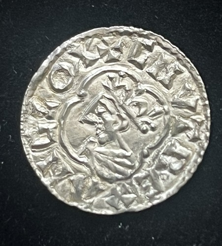 King knut silver penny - king,