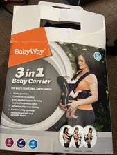 BabyWay 3 in 1 Baby Carrier, The multifunctional baby carrier