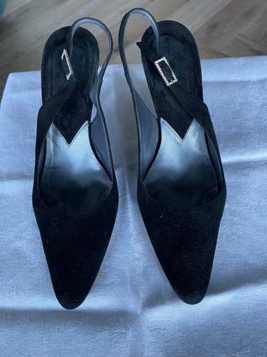 Hobbs black suede leather - suede,