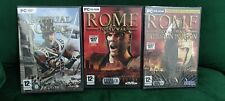 3x Pc Games Rome Total War, Barbarian Invasion & Imperial Glory (2 New Sealed)