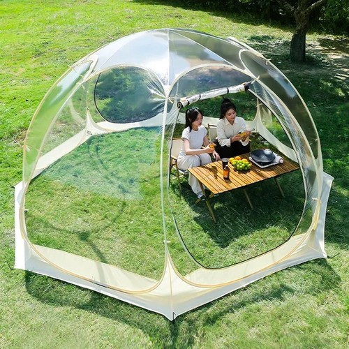 Transparent dome tent camping - transparent,
