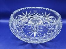 Vintage Glass Crystal fruit Bowl  Royal Doulton 8" / 20cm