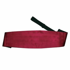 Burgundy Mens Cummerbund Satin