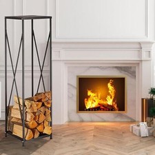 Large Black Firewood Log Wood