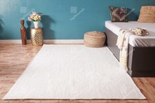 Large White Jute Rug For Living Room Or Bedroom