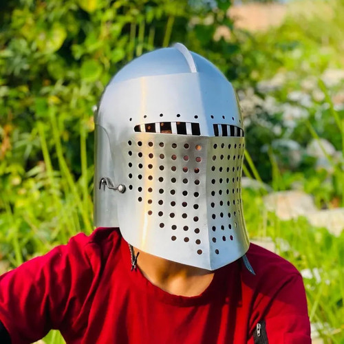 Griffin bascinet helmet - helmet,