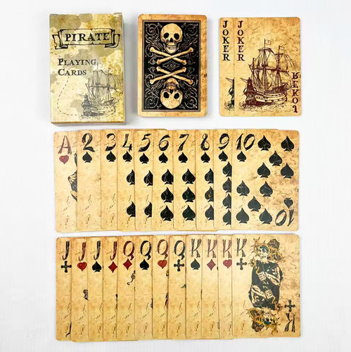 Pirate king playing - pirate, cards
