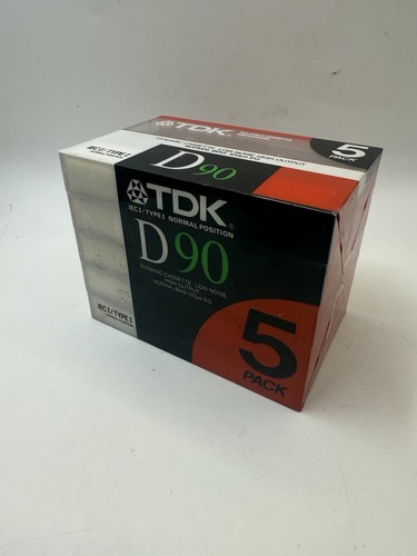 Tdk d90 cassette - cassette, 5-pack