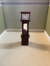 1:12TH Scale Dolls House Furniture,   Mahogany Grandfather Clock   SHF278