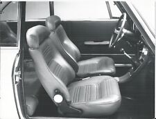 ALFA ROMEO 1750 GTV INTERIOR 1970 PUBLICITY B/W PHOTOGRAPH