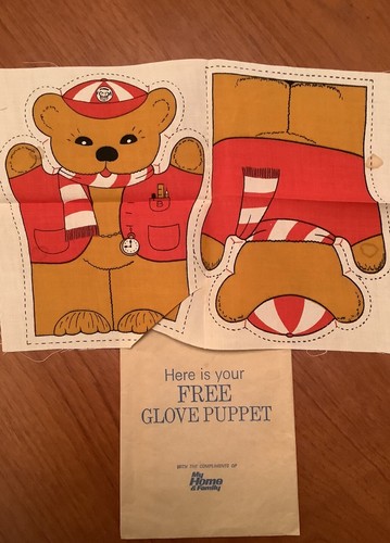 Vintage glove puppet owl and - glove,