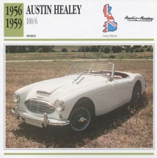 1956-1959 AUSTIN HEALEY 100/6 Sports Classic Car Photo/Info Maxi Card