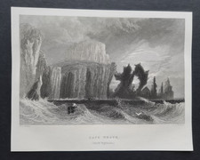 Antique print cape - (1838),