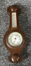 vintage oak cased banjo barometer 50cm