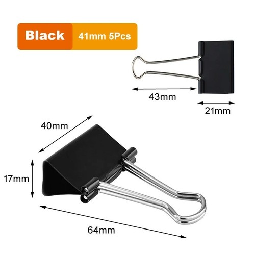 Bulldog foldback clips metal - bulldog,