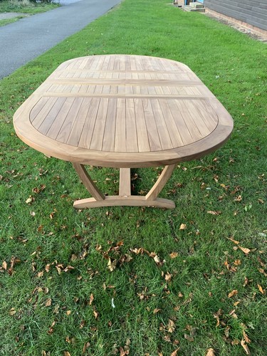 Teak extending table garden - teak,