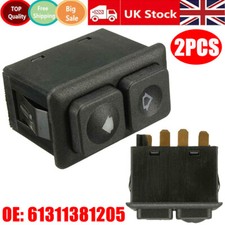 2Pcs illuminated Front Left Power Window Switch 61311381205 For BMW E23 E28 E30