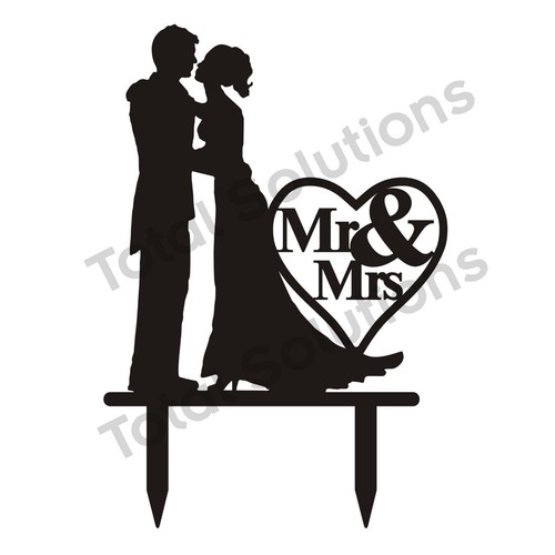 Black silhouette and mrs - silhouette,