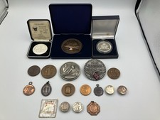Vintage Commemorative Medals Lot inc Nautical Billiards Archery Shooting