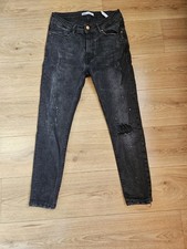 Zara Black Distressed Skinny