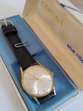 Certina Manual Vintage Gold Plated Watch Working And Boxed