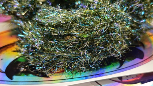 Olive blue flash - olive, and