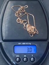 585, 14ct Gold Chain  Necklace with cross  3.0 g