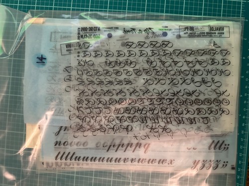 Vintage dry transfer lettering - dry,