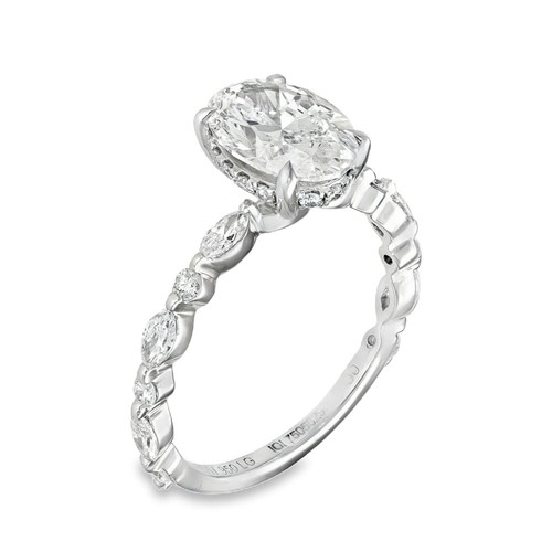 64ct platinum certified oval - platinum,