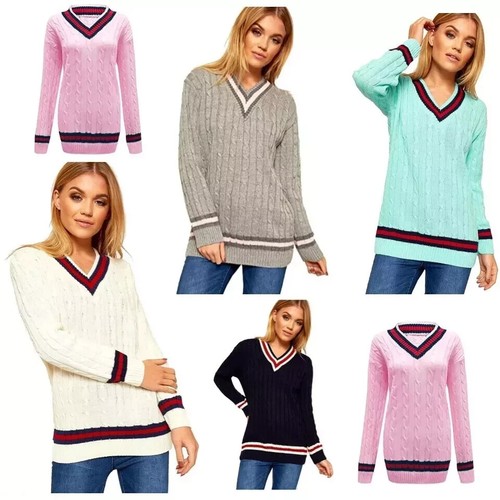 Womens ladies cable knitted - womens,
