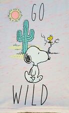 Tesco Peanuts Snoopy Go Wild sleeveless top Women's Size 8-10 - slight bobbling