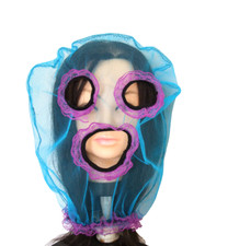  Punishment Mask Hood Dolly Netting Humiliation Roleplay Sub Dom Sissy Slave