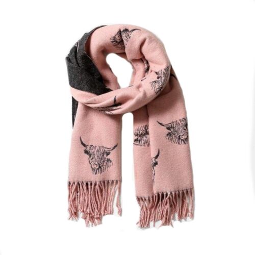 Highland cow scarf - cow, cashmere