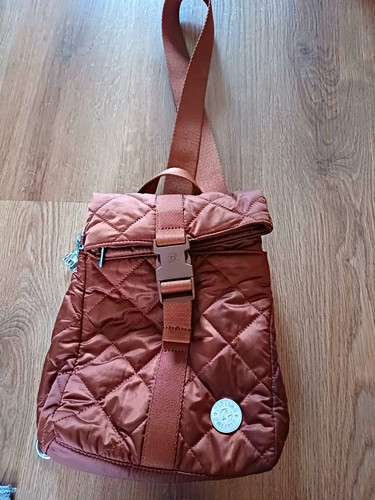 Kipling brown quilted nylon - kipling,