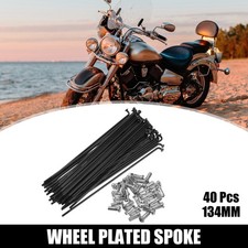 40 Pcs Bicycle Steel Spokes