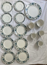 Spanish Garden Midwinter Dinner Set Jesse Tait Fine Tableware Vintage Plates