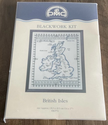 Dmc black work kit british - black,