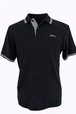 Slazenger Mens Black Polo