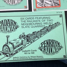 Dalkeith Train  Postcard Padarn  Railway , Dinorwig Slate Quarry Engines & Line