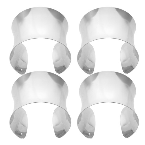Chunky golden metal cuff - metal,