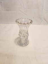 Small old cut glass vase, ornament, decorative item.