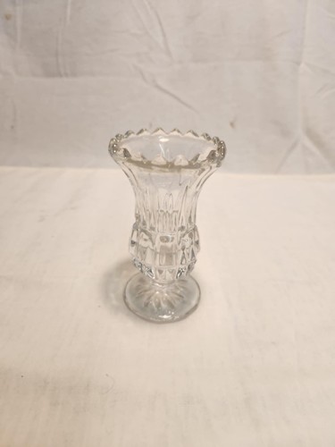 Small old cut glass - , vase