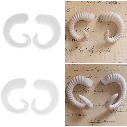 Plastic sheep horns headband - plastic,