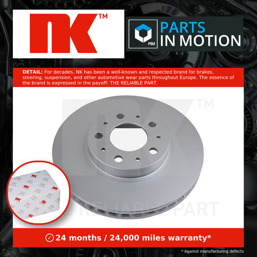 Brake discs pair vented - 2x,