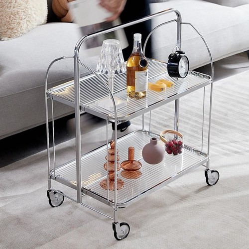 Tier folding serving trolley - 2,