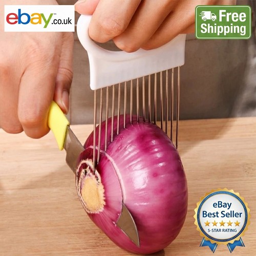 Stainless steel onion slicer - stainless,