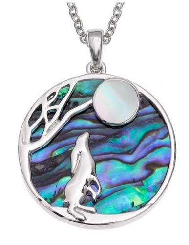 Moon gazing hare paua shell - hare,