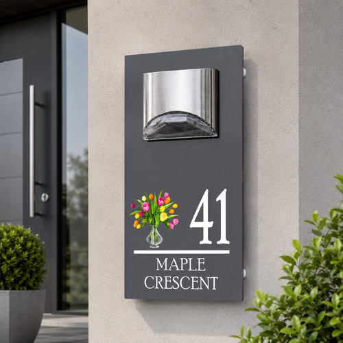 House number plaques - house,