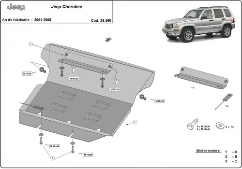 Steel skid plate - , guard