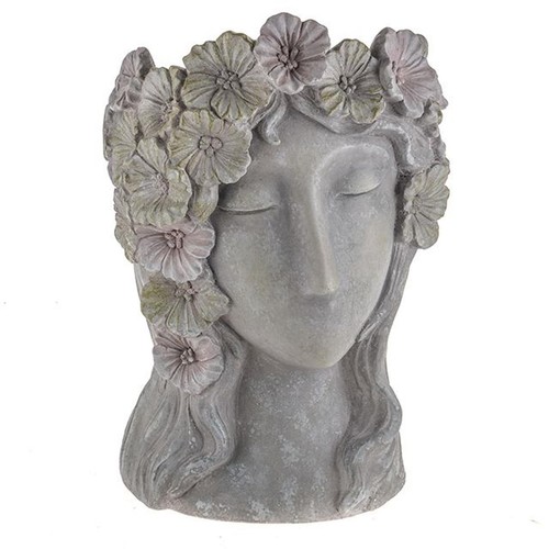 Lady head planter pot - head,